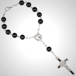 Handmade Beaded Cross Bracelet Pocket Rosary