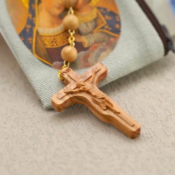 Christianartworkshop Quality Handmade Olive/Rosewood/Ebony Beads Prayer Rosary