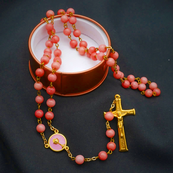 Original Handmade Red Grain Chalcedony Rosary