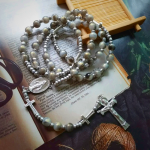 ChristianartworkshopTrinity Cross Miraculous Medal Rosary