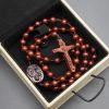 Olive Wood Beads Crucifix Prayer Rosary