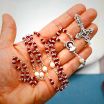 Alloy & Crystal Prayer Single Decade Rosary