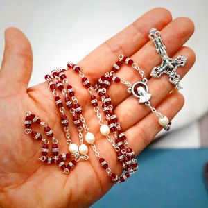 Alloy & Crystal Prayer Single Decade Rosary