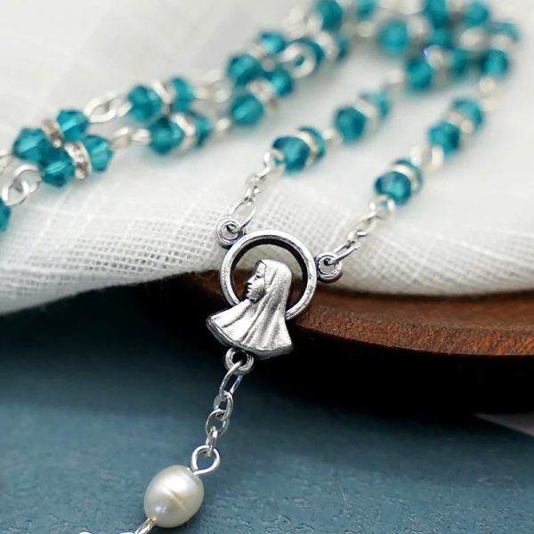 Alloy & Crystal Prayer Single Decade Rosary