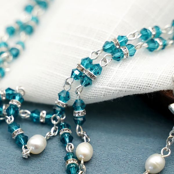 Alloy & Crystal Prayer Single Decade Rosary