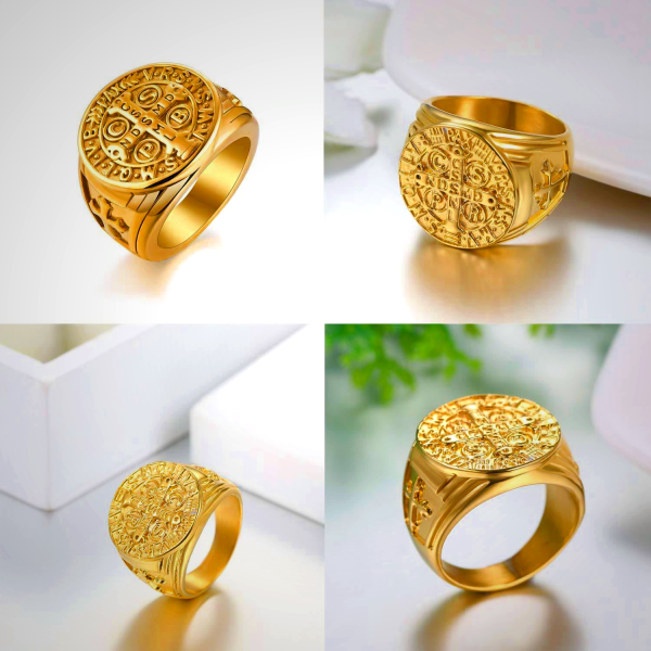 St. Benedict the Protector Titanium Ring