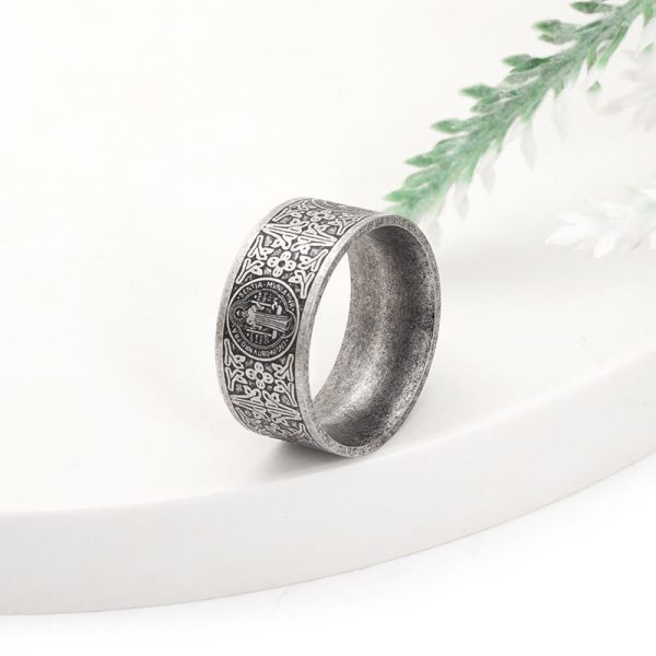 Christianartworkshop Vintage St. Benedict Catholic Ring