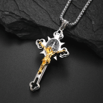 St. Benedict Symbol Crucifix Necklace