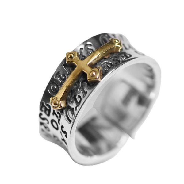 Christianartworkshop Adjustable Cross Ring Christianartworkshop Jewelry