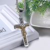 Crafted Jesus Crucifix Titanium Necklace