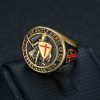 Christianartworkshop Knight's Armor Shield Protection Titanium Ring