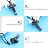 Christianartworkshop 12 Months Birthstone Double Cross Ashes Urn Pendant Necklace