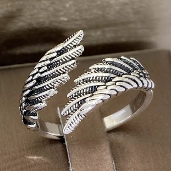 Christianartworkshop Pure Angel Wings Adjustable Ring