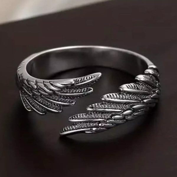Christianartworkshop Pure Angel Wings Adjustable Ring