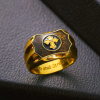 Faith and Strength Jesus Cross Religious Ring