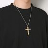 Christianartworkshop Stainless Steel Crucifix Bible Prayer Pendant Necklace Chain
