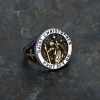 Christianartworkshop Saint Christopher Protect Us Medal Signet Ring