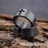 Christianartworkshop Stainless Steel Antique Punk Christianartworkshop Cross Ring