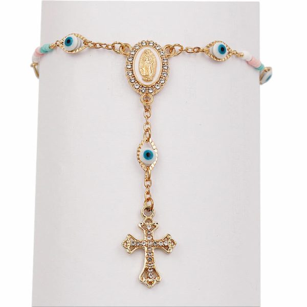 Our Lady of the Cross Bracelet/Car Rosary for Rearview Mirror