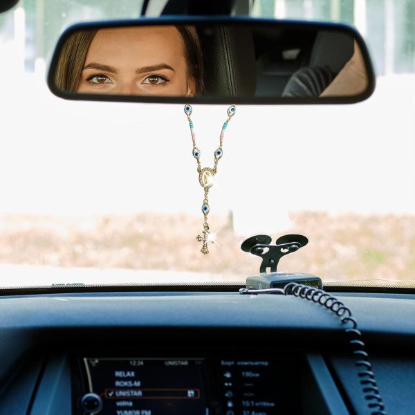 Our Lady of the Cross Bracelet/Car Rosary for Rearview Mirror