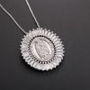 Christianartworkshop Our Lady of Guadalupe Zirconia Amulet Pendant Necklace