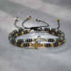 Christian Art Workshop 2-Pack Cross Hematite Bracelet Set