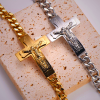 Solid Jesus Cross Bible Verse Crucifix Prayer Bangle Bracelet