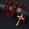 St. Benedict Olive Wood Prayer Rosary