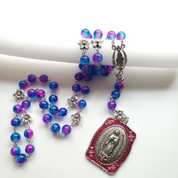 Our Lady of Guadalupe Pendant Seven Sorrow Rosary