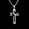 Christianartworkshop Jesus Christ Cross Chain Stainless Steel Necklace