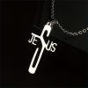 Christianartworkshop Jesus Christ Cross Chain Stainless Steel Necklace
