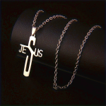 Jesus Christ Cross Chain Stainless Steel Necklace