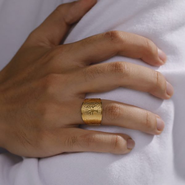 Christianartworkshop Tree of Life Bird Guardian Ring