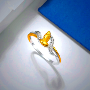 Praying Hands Gold & Silver Ring