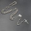 Christian Virgin Mary Long Chain Jesus Cross Religion Rosary