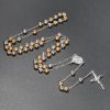 Christian Virgin Mary Long Chain Jesus Cross Religion Rosary