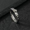 Christianartworkshop Colorfast Three-dimensional Cross Stainless Steel Ring