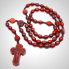 Handcrafted Christian Cross Rosewood Rosary