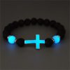 Christianartworkshop Glow in the Dark Cross Bracelet