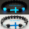 Christianartworkshop Glow in the Dark Cross Bracelet