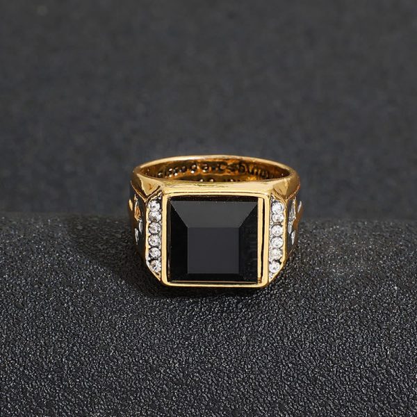 Faith Two Tone Plated Cross Ring - With God All Things Are Possible