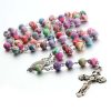 Christian Cross Catholic Multi Coloured Rosary