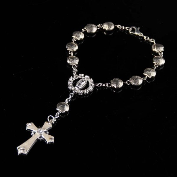 Shell Star Bead Bracelet Catholic Religious Rosary