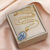 Christianartworkshop Virgin Mary Painting Necklace Religious Icon Jewelry