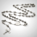 Jesus Cross Stainless Steel Beads Rosary