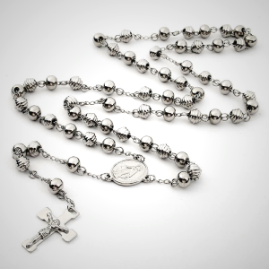 Jesus Cross Stainless Steel Beads Rosary