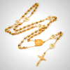Crafted Zirconia Virgin Mary Themed Rosary