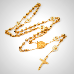 Crafted Zirconia Virgin Mary Themed Rosary