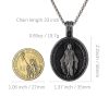 Christianartworkshop Miraculous Virgin Mary Medallion Pendant Necklace