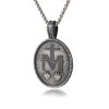 Christianartworkshop Miraculous Virgin Mary Medallion Pendant Necklace